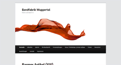 Desktop Screenshot of bandfabrik-wuppertal.de